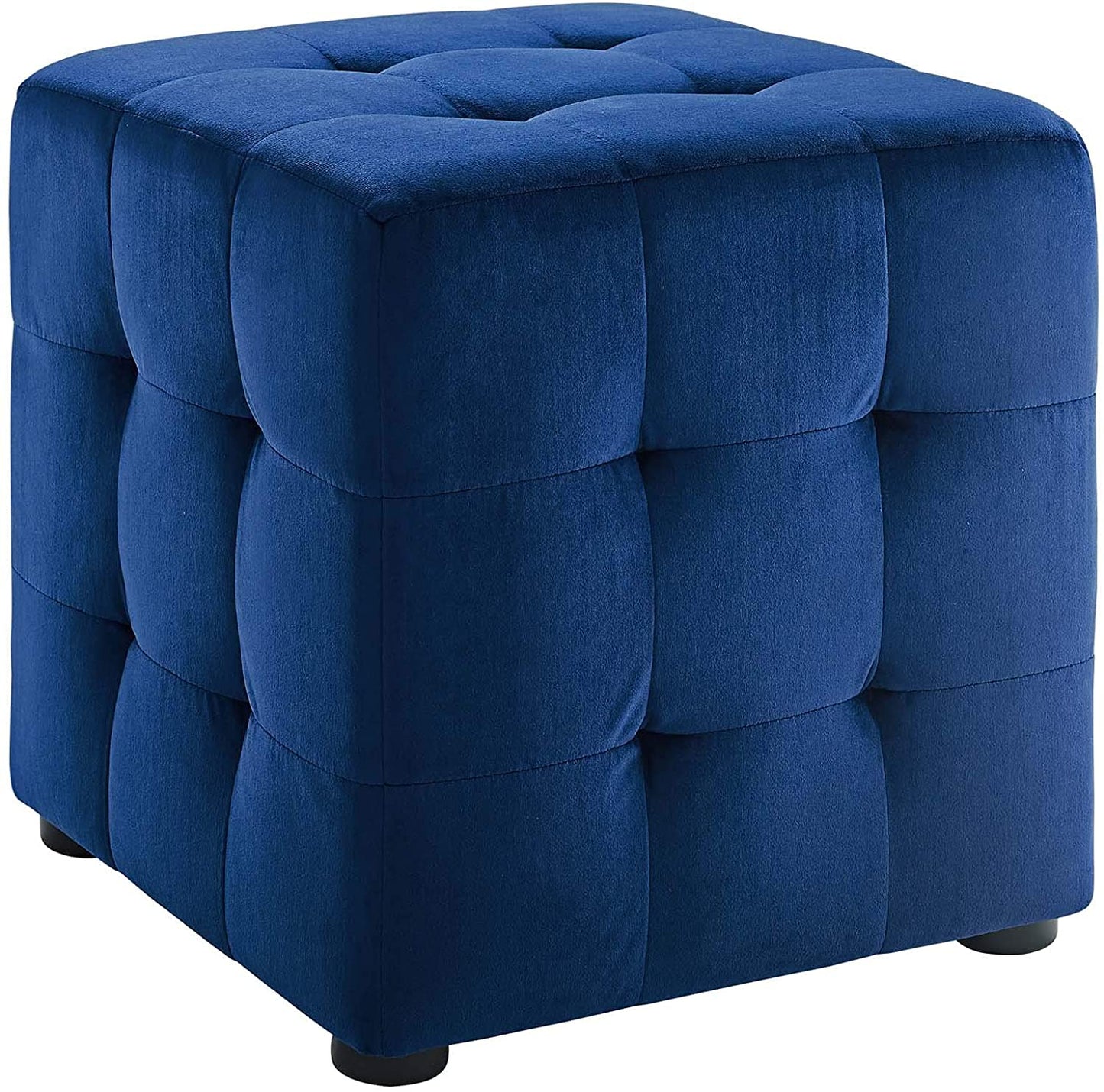 Ashoka Woods Ottoman | Sofa | Pouffes Stool (Navy)